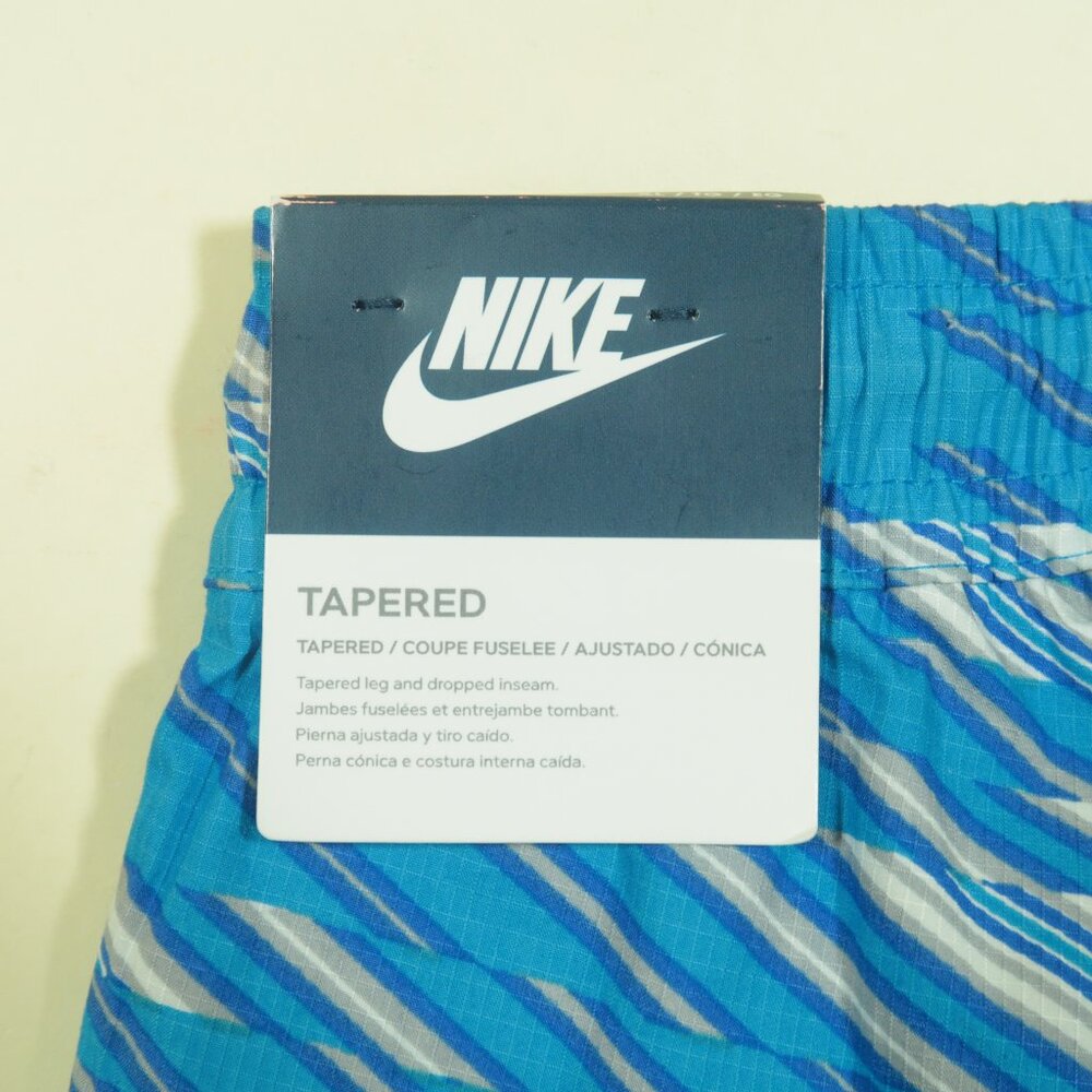 Nike Conversion AOP Shorts Mens XL Blue Gray Tapered Stretch Ripstop New - Picture 4 of 7